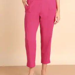 Women Regular Fit Pants with Insert Pocket-image-101