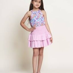Girls Flared Skirt with Elasticated Waist-image-21