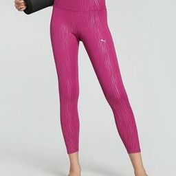 Striped Sports Leggings with Elasticated Waist-image-7