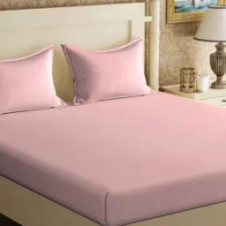 300 TC Super King-Size Bedsheet with Pillow Covers-image-114