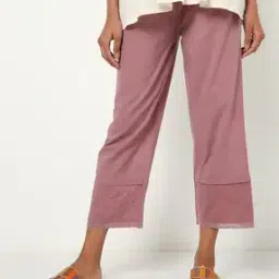 Flat-Front Pants with Lace Accent-picture-26