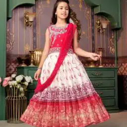 Girls Embroidery Lehenga Choli with Dupatta-image-35