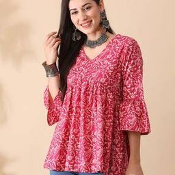 Floral Print Relaxed Fit Tunic-26