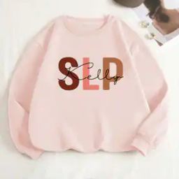 Women Typographic Print Sweatshirt with Round Neck-picture-48