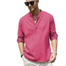Men Slim Fit Shirt Kurta with Mandarin-Collar-13