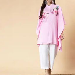 Women Floral Print A-Line Kurti-image-47