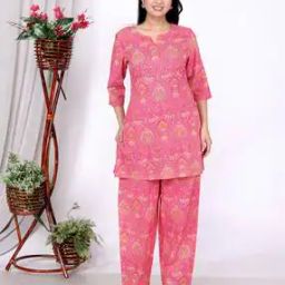 Women Cotton 2-Piece Sets-image-2