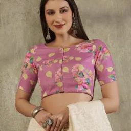 Women Floral Print Front-Open Blouse-image-19