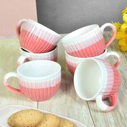 Set of 6 Striped Ceramic Cups-image-85