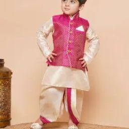 aj dezines Boys Kurta Dhoti Set-picture-37