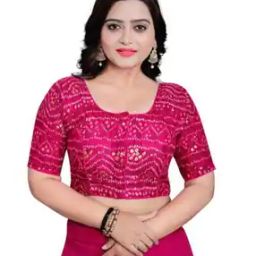 Women Front-Open Round-Neck Blouse-image-69