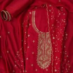 jaipur kurti Women Embroidered Unstitched Dress Material-picture-4