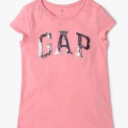 gap kids Girls Logo Embellished Relaxed Fit Round-Neck T-Shirt-picture-15