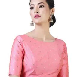 Women Geometric Back Open Blouse-picture-22