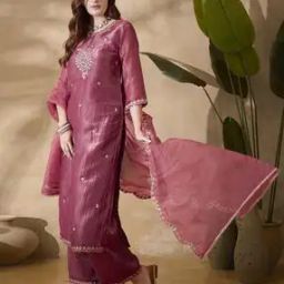Women Embroidered Straight Kurta Set with Dupatta-image-50