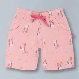 Unicorn Print Flat Front Shorts-image-9