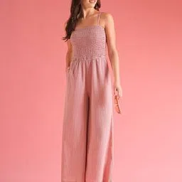 Women Jumpsuit with Insert Pockets-image-58