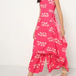 Elephant Print Layered Jumpsuit-picture-46