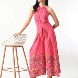 Women Printed Halter-Neck Jumpsuit-picture-24