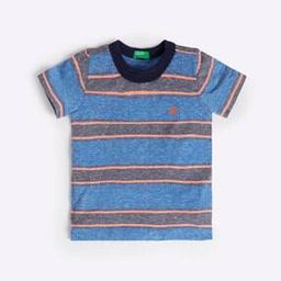 Heathered Striped Crew-Neck T-shirt-image-20