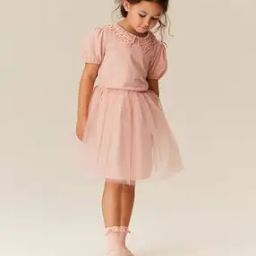 Girls Tulle Flared Skirt-image-77