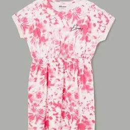 fame forever by lifestyle Girls Tie & Dye A-Line Dress-picture-40