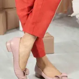 Women Round-Toe Heeled Shoes-32