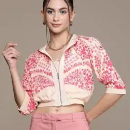 Floral Print Hooded Jacket-picture-15