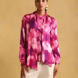 Fuchsia Printed Full Sleeves Top-image-21