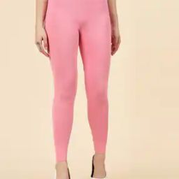 Women Ankle-Length Leggings with Elasticated Waist-image-14