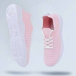Lace-Up Casual Shoes with Knitted Upper-image-45