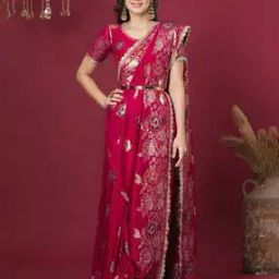 Women Traditional Saree With Blouse -image-73