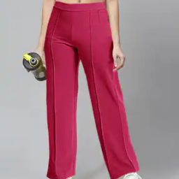 Straight Fit Track Pants with Elasticated Waist-image-85