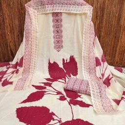 Women Printed Unstitched Dress Material-image-41