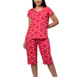 Round-Neck Top with Capris-image-47