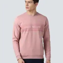 Brand Print Slim Fit Crew-Neck Sweatshirt-image-24