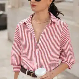 Women Striped Regular Fit Shirt-image-11