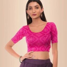 Women Printed Stretchable Slip-On Blouse-image-16