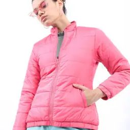 Zip-Front Puffer Jacket with Insert Pockets-12