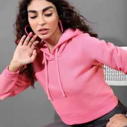 Hoodie with Ribbed Hems-picture-31