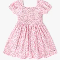 Girls Printed Fit & Flare Dress-image-68