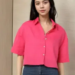 Women Cropped Shirt-image-75