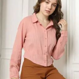 Women Striped Tailored Fit Shirt-image-24