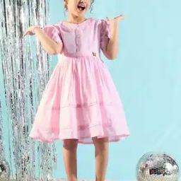 Girls Embellished A-line Dress-image-95