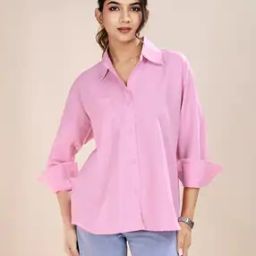 Women Relaxed Fit Cotton Shirt  -image-99