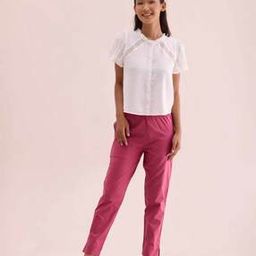 go colors Women Mid-Rise Tapered Fit Pants-picture-38