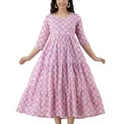 Women Floral Print Tiered Dress-picture-49