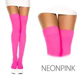 Women Knee-High Stockings with Ribbed Hem-image-83