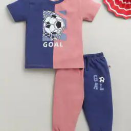 Boys Colourblock Pants & T-Shirt Set -picture-51