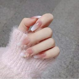 pink truck Set of 24 Artificial Reusable Nails  image 1